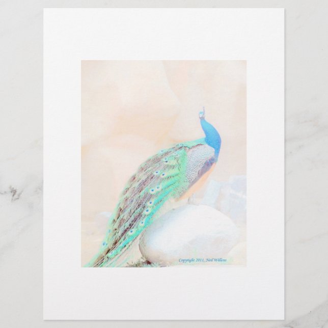 Papel de carta de Peacock (Frente)