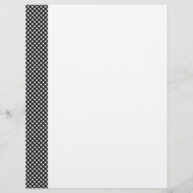 Papel de carta de pontos ópticos abstrato (Frente)