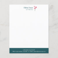 Papel de carta de trabalho flexível, cor-de-rosa, 