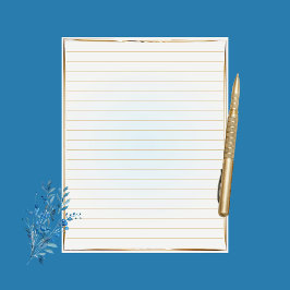 Papel de carta de Watercolor Emerly