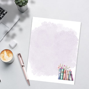 Papel de Carta do Livro de Aquarelas Roxo