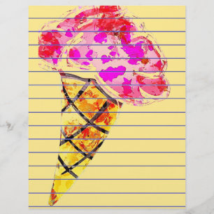 Papel de Carta do Sorvete Cone