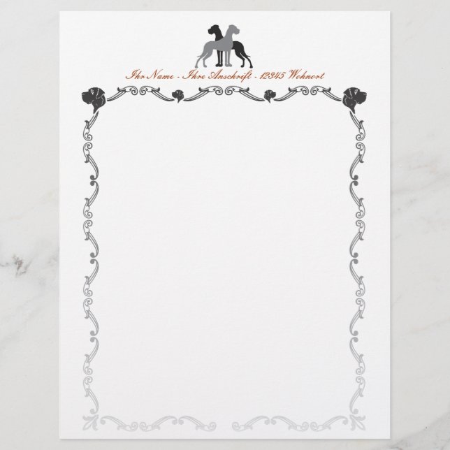 Papel de carta Doggen (Frente)