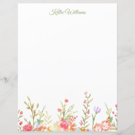 Papel de Carta Floral