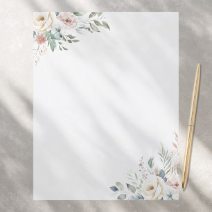 Papel de Carta Floral Elegante