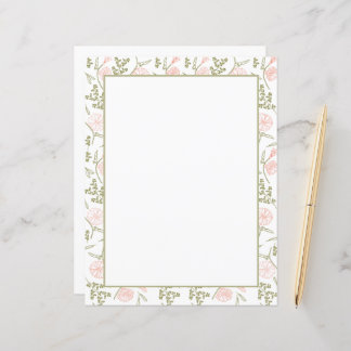 Papel de Carta Floral Elegante