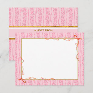 Papel de Carta Floral Rosa Bloco de Notas de Pap