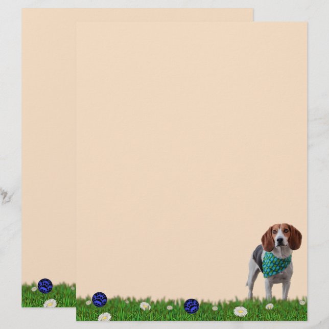 Papel de Carta Foxhound Reproduzido (Frente/Verso)