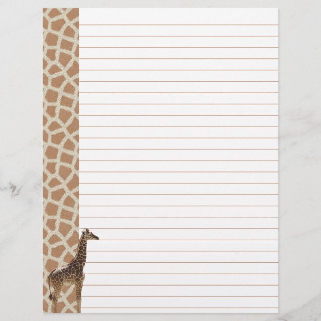 Papel de carta Giraffe (Frente)