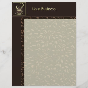 Papel de carta Letterhead De Café Business