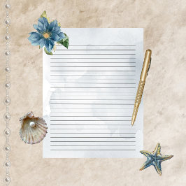 Papel de carta Maiúsculo de Aquarela