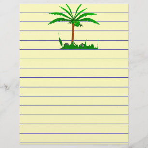 Papel de Carta Palm Tree