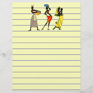 Papel de carta para mulheres na África