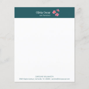 Papel de carta para negócios flexível com Na moda