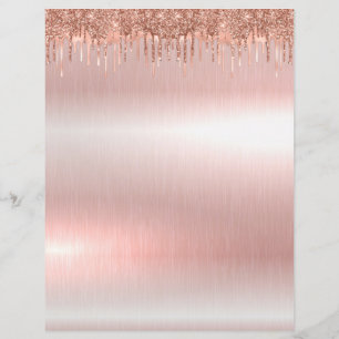 Papel de carta para vazios de ouro Elegante, de 8,