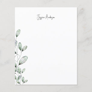 Papel de Carta Personalizado com Nome Moderno da F