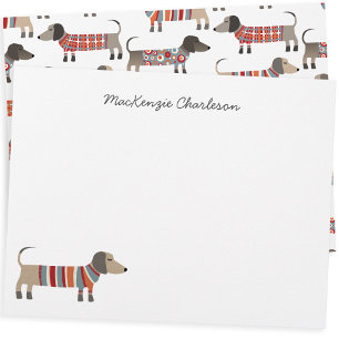 Papel de Carta Personalizado de Cão de Enchimento