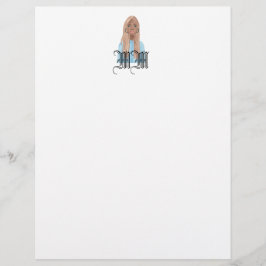 Papel de Carta Personalizado para Menina Negra