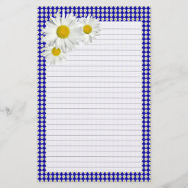 Papel de carta Pessoal Cheerful Daisy Lined