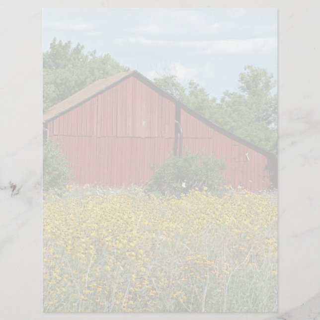Papel de Carta Red Barn (Frente)