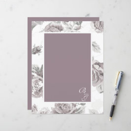 Papel de carta rosa rosa Dusty