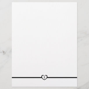 Papel De Carta Simplesmente Elegante - Preto