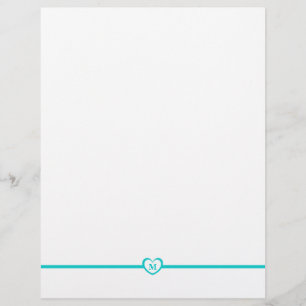 Papel De Carta Simplesmente Elegante - Teal