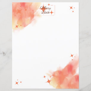 Papel de carta Sonic Laranja