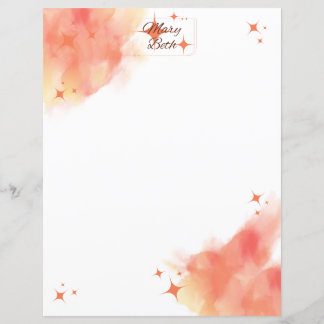 Papel de carta Sonic Laranja