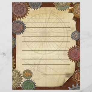 Papel de carta Steam Elegance Steampunk SCRAPBOOK