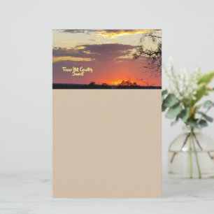 Papel de carta Sunset do Texas Hill Country
