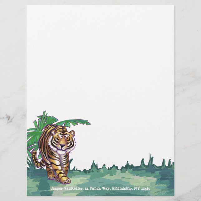 Papel de Carta Tiger (Frente)
