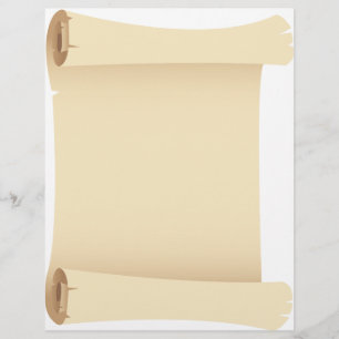Papel de carta Vintage Scroll Antigo