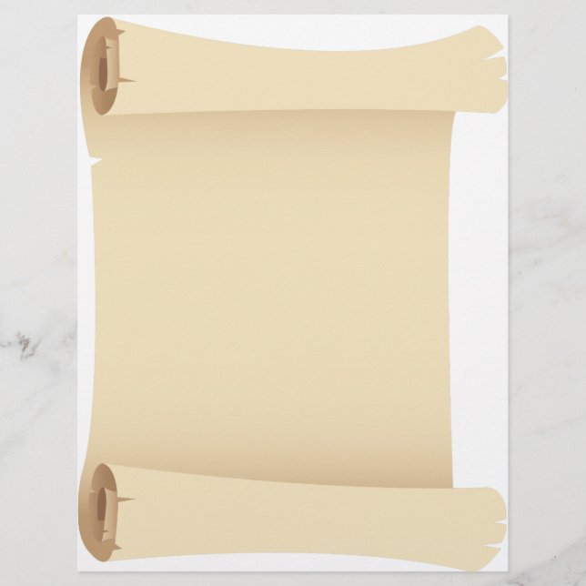 Papel de carta Vintage Scroll Antigo (Frente)