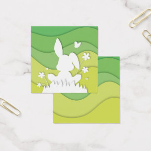 Papel de coelhinho para a Páscoa cortado primaver