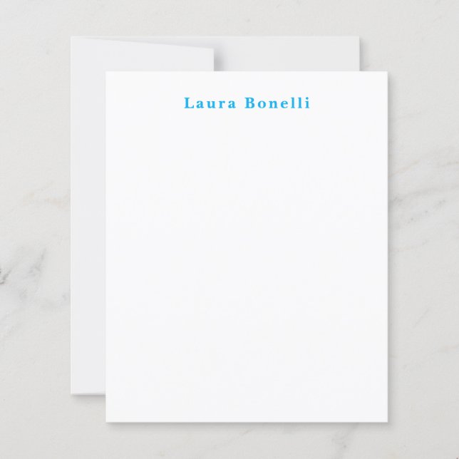 Papel de configuração moderna profissional minimal (Frente)