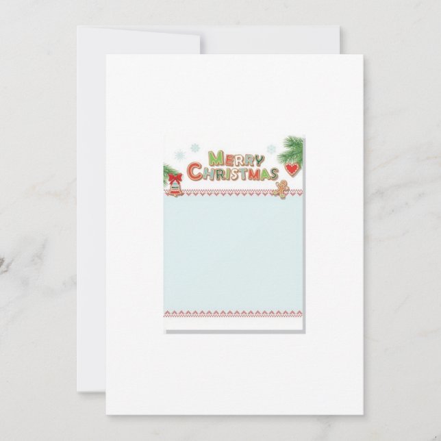 Papel de convite de papelaria de Natal (Frente)