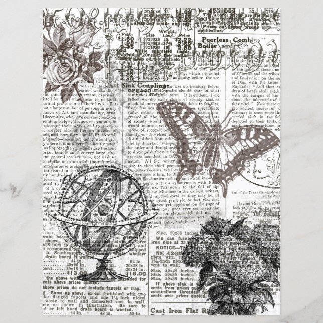 Papel de cópia de segurança da Colagem de Anúncios (Verso)