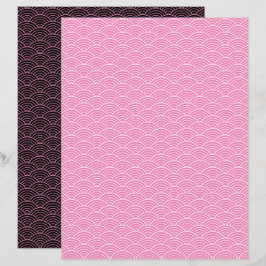Papel de cópia de segurança preto-e-rosa moderno j