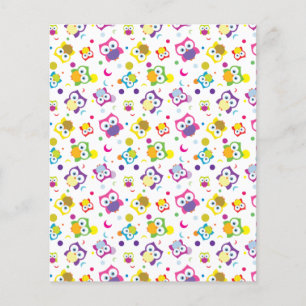 Papel de Coruja Sorrindo de Olho Grande