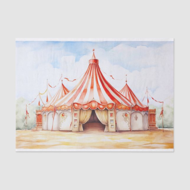 Papel de Decoupage 3 Grande Tent Circus (Frente )