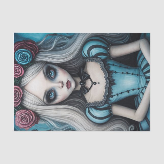 Papel de Decoupage Alice Escuro (Frente )