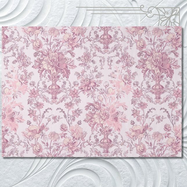 Papel de Decoupage Chinoiserie Rosa Claro (Criador carregado)