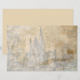 Papel de decoupage de álbum de recortes de castelo