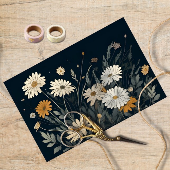 Papel de Decoupage de Daisy Daisy Daisy de Aquarel (Criador carregado)