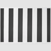 Papel de Decoupage de Listras Pretas e Brancas