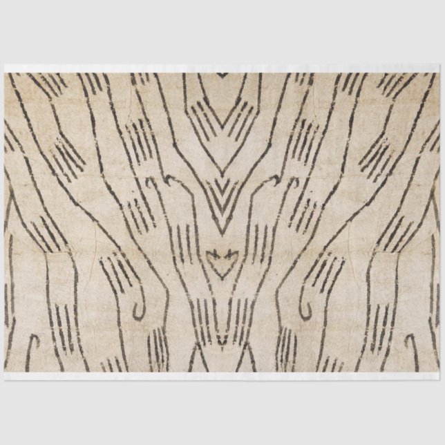 Papel de Decoupage de Mobiliário Africano (Frente )