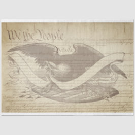 Papel de Decoupage de Mobiliário Patriótico