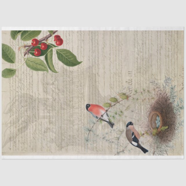 Papel de Decoupage de Mobiliário Patriótico (Frente )