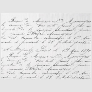 Papel de Decoupage de Script